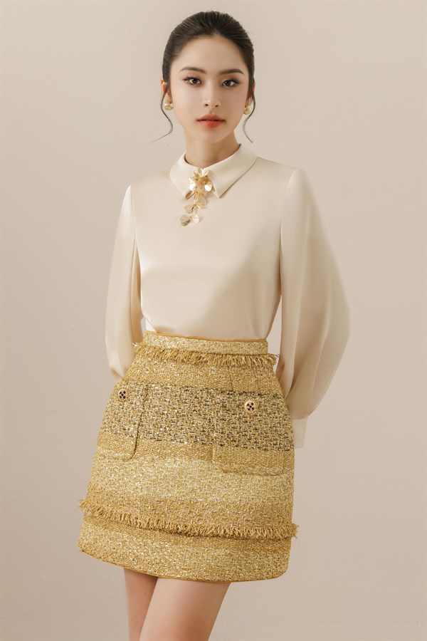 Lavinia Shirt - Beige Yellow